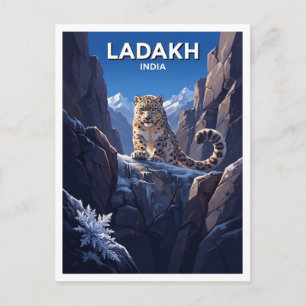 Snow Leopard, Ladakh Leh India Postcard