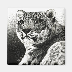 Snow Leopard Magnet
