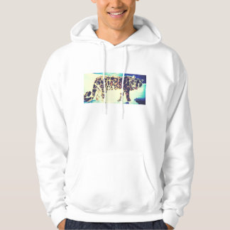 SNOW LEOPARD MANS HOODY