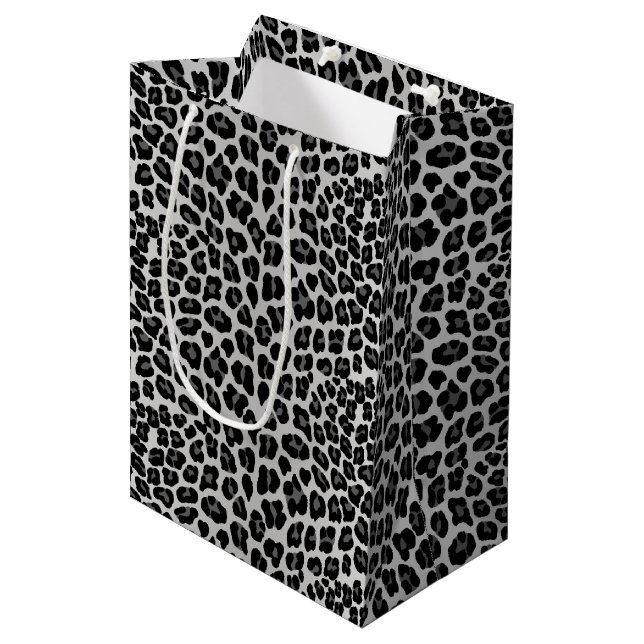 Snow leopard medium gift bag (Front Angled)