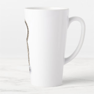 Snow Leopard Mother and Cub Wildlife Art Latte Mug