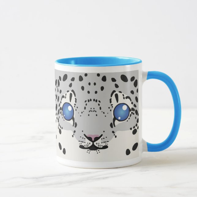 Snow Leopard Mug (Cub) (Right)