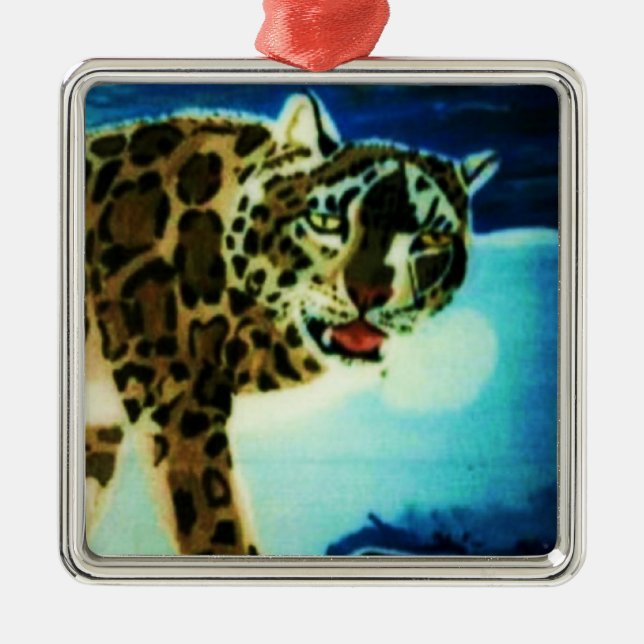 SNOW LEOPARD ornament (Front)