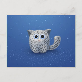 Snow Leopard Postcard