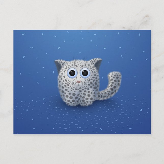 Snow Leopard Postcard (Front)