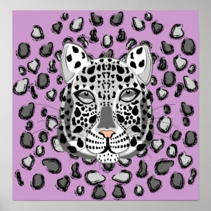 Snow Leopard Poster