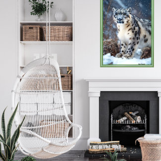 Snow Leopard  Poster