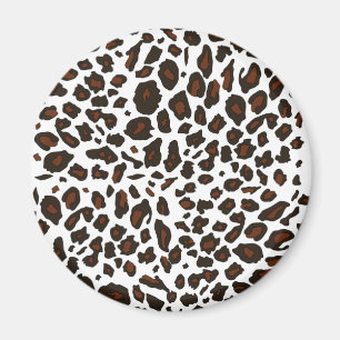 Snow Leopard Print Magnet