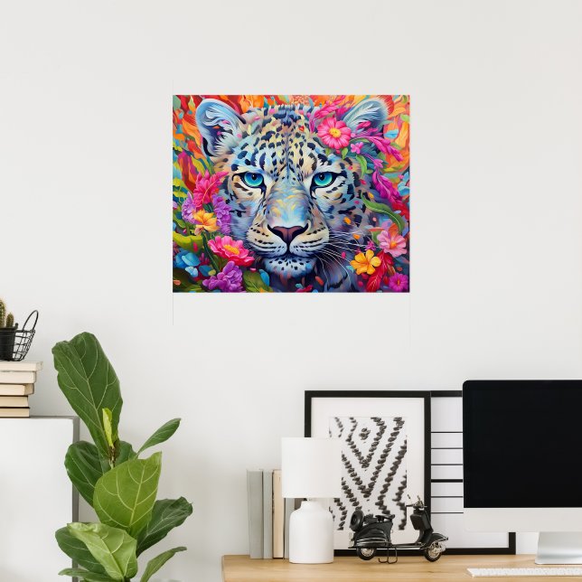 Snow Leopard Print, Value Poster Paper (Matte) (Home Office)