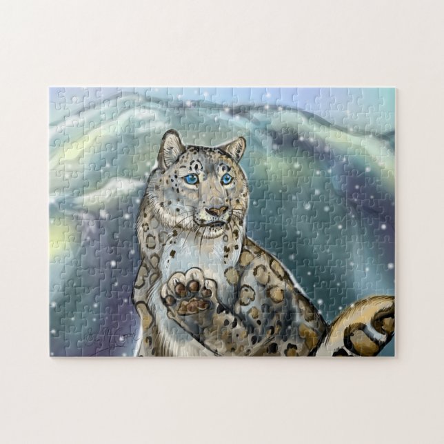 Snow Leopard~puzzle Jigsaw Puzzle (Horizontal)