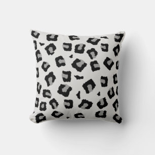 Snow Leopard Seamless Pattern Cushion
