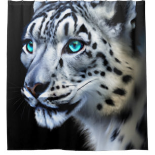 Snow Leopard Shower Curtain