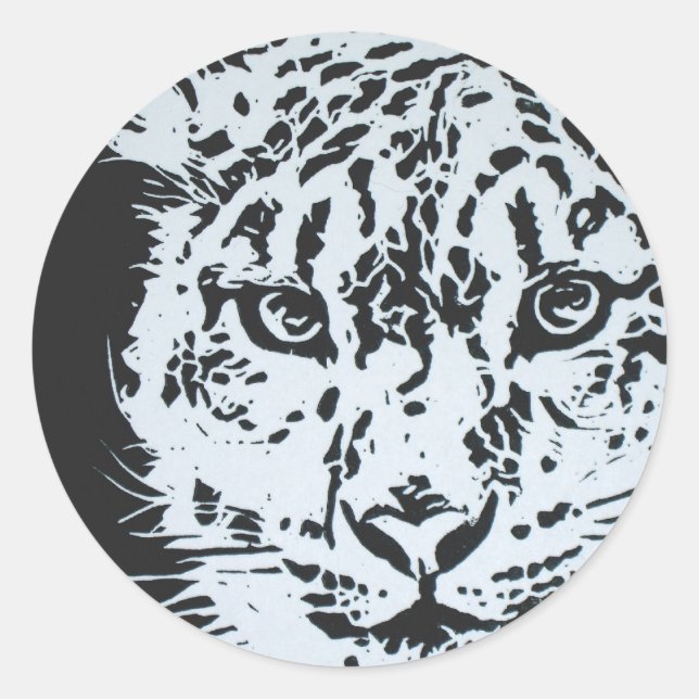 Snow Leopard Sticker (Front)