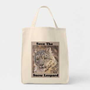 Snow Leopard Tote Bag