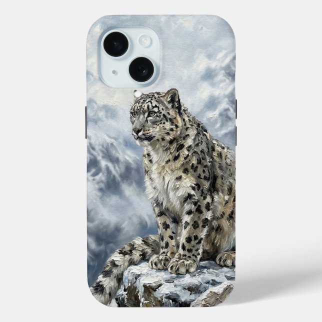 Snow Leopard Totem Case – Fine Art Wildlife Phone  (Back)