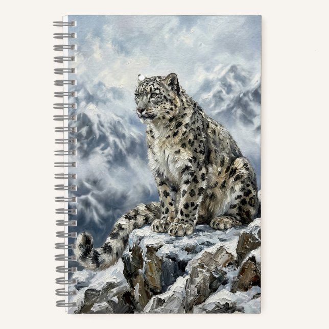 Snow Leopard Totem Journal – Fine Art Wildlife  (Front)