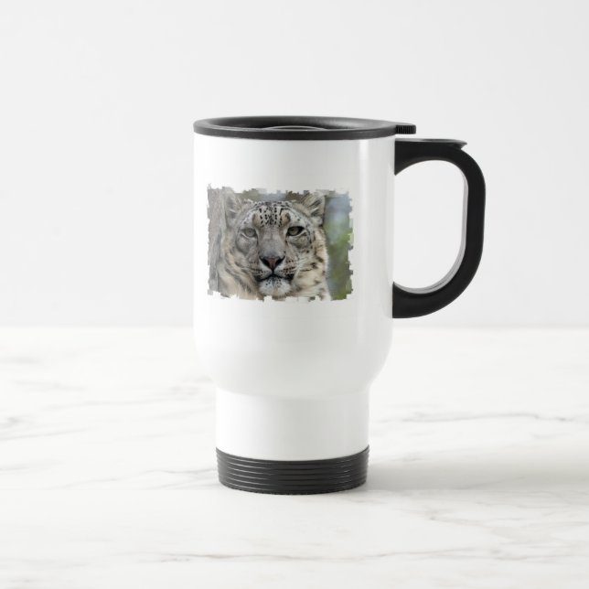 Snow Leopard Travel Mug (Right)