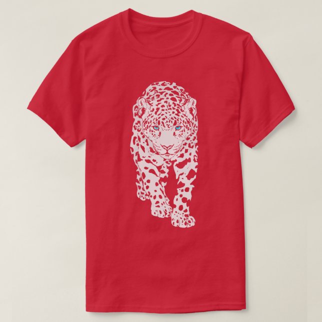 Snow Leopard Wild Big Cat Wildlife T-Shirt (Design Front)