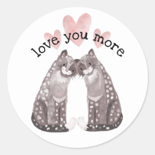Snow Leopards Classic Round Sticker
