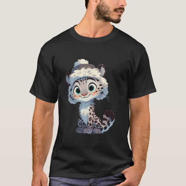 Snow Leopards Lovers Snow Leopard T-Shirt (Front)
