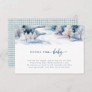 Snow Love   Winter Baby Shower Enclosure Card
