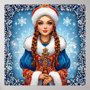 Snow Maiden Winter Wall Decor For Cosy Bedroom