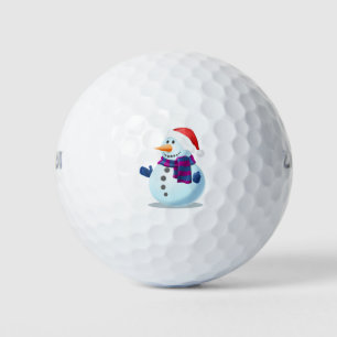snow man golf balls