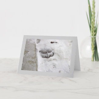 Snow man holiday card