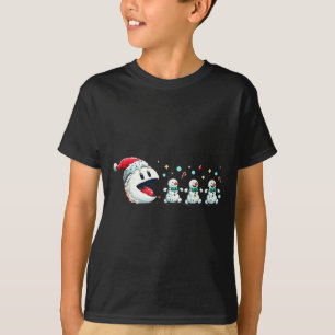 Snow Man Xmas Tee Snowman Gamer 