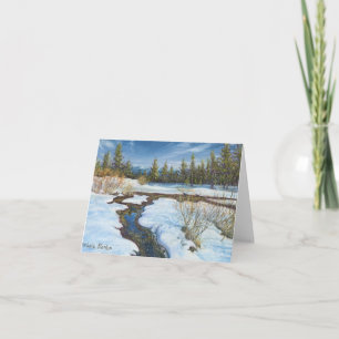 "Snow Melt" by Barbara Stanton:  Note Card