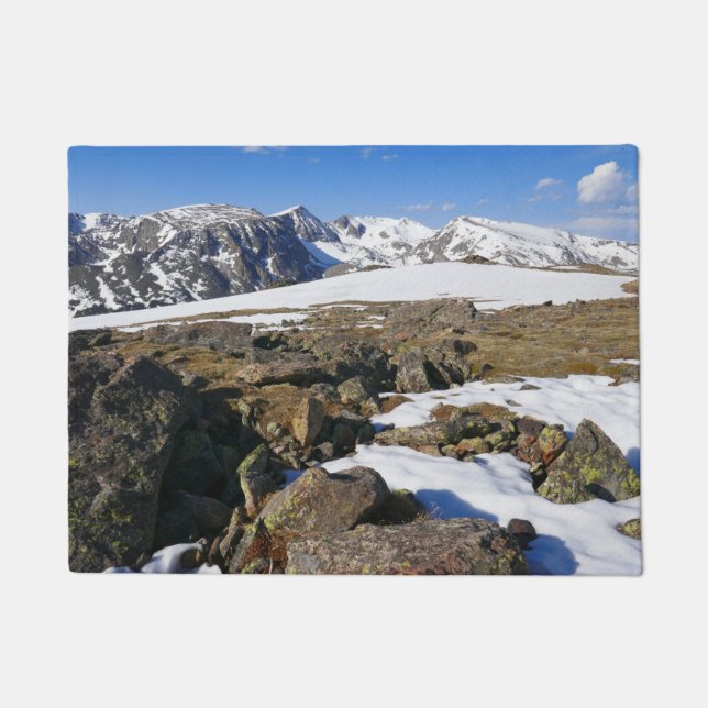 Snow Melting on the Rocky Mountains Doormat (Front)