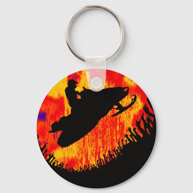 SNOW MOBILE POWDER KEY RING (Front)