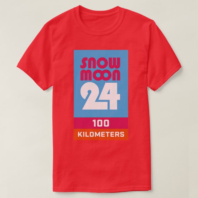 Snow Moon 24 100k T-Shirt (Design Front)