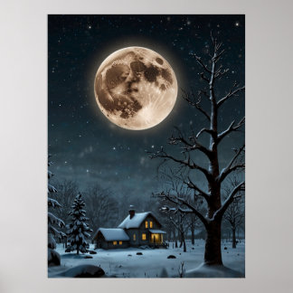 SNOW MOON POSTER