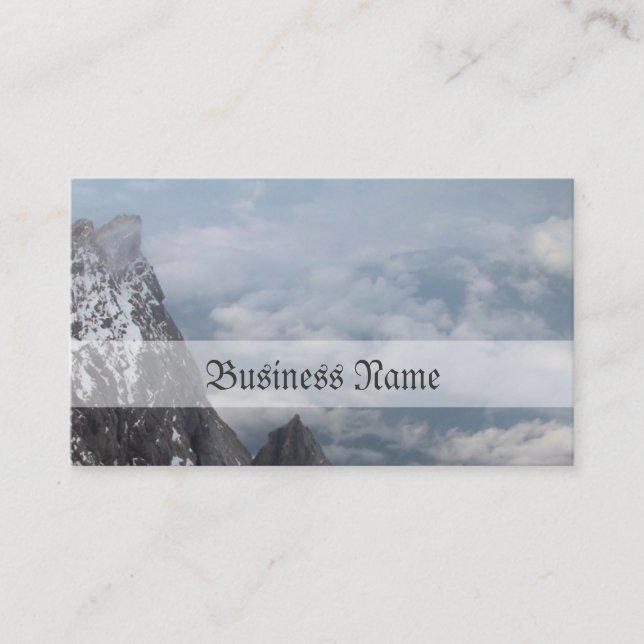 Snow mountain business card (Front)