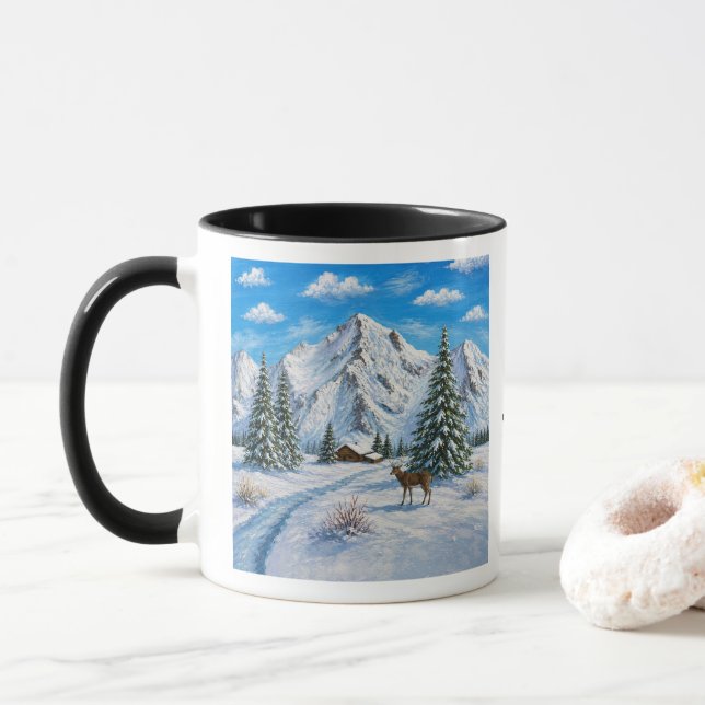 Snow Mountain Combo Mug (With Donut)