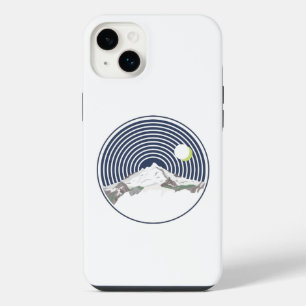 Snow mountain peak at night iPhone 14 plus case