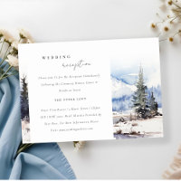 Snow Mountain Ski Landscape Wedding Reception