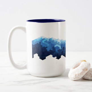 Snow mountain Two-Tone coffee mug