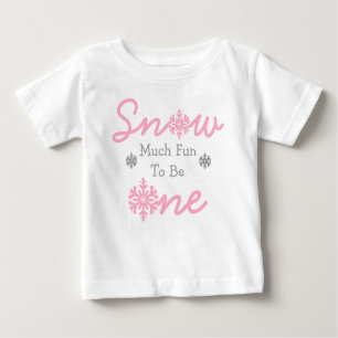 Snow Much Fun To Be One Baby T-Shirt