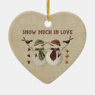 Snow Much In Love - 1st Christmas Together Ceramic Tree Decoration