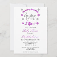 Snow Much Love Winter Snowflake Baby Shower
