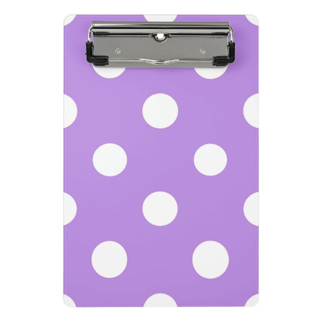 Snow on Lilac Notebook Mini Clipboard (Front)