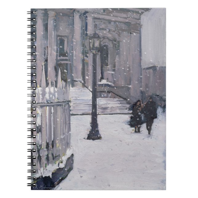 Snow outside St. Paul's 2009 Spiral Notebook (Front)