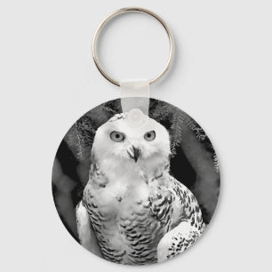 Snow Owl Baby Keychain