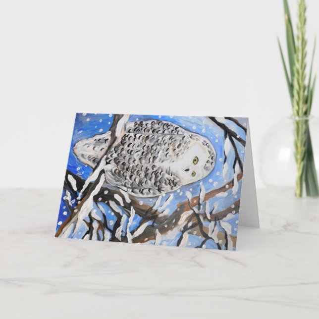 Snow Owl Card (Front)