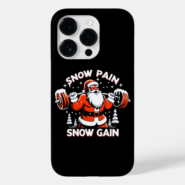 Snow Pain Snow Gain Festive Christmas Gym Workout Case-Mate iPhone Case (Back)