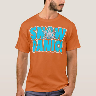 SNOW PANIC Motif for Snow Plough Driver T-Shirt