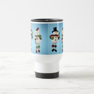 Snow People Travel Mug
