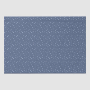 Snow Periwinkle Snowflake Winter Night Christmas Tissue Paper